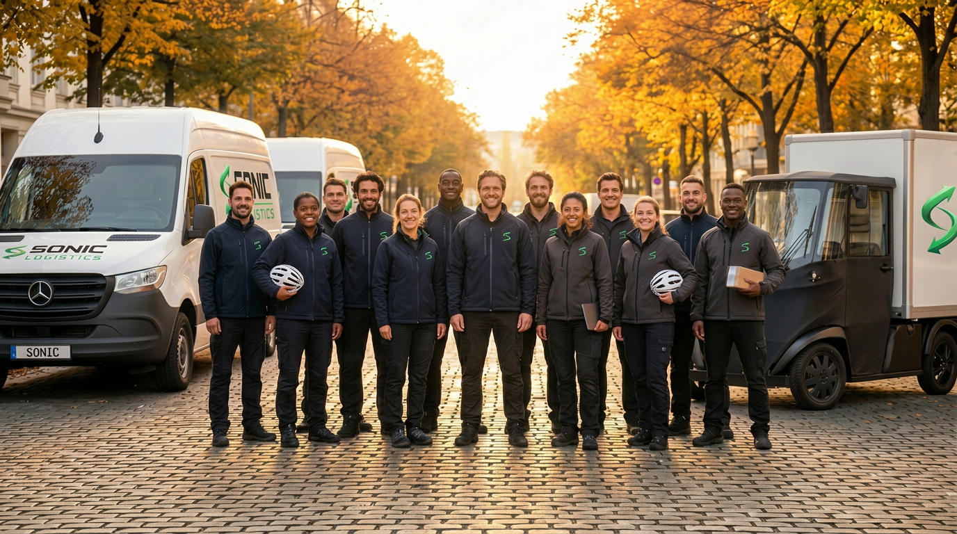 Das diverse und wachsende Team von Sonic Logistics in Berlin